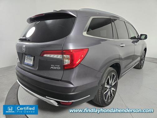 Modern Steel Metallic 2021 Honda Pilot AWD Elite