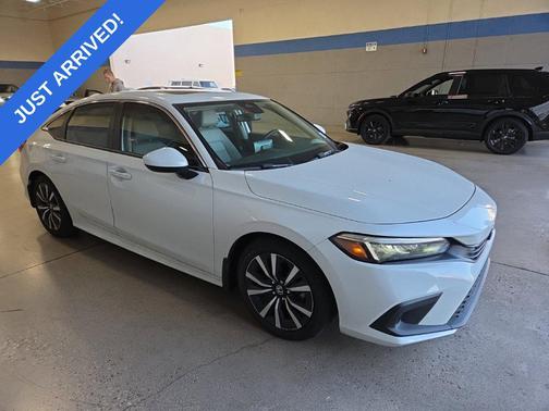 Platinum White Pearl 2024 Honda Civic EX