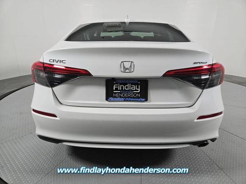 Platinum White Pearl 2024 Honda Civic Sport