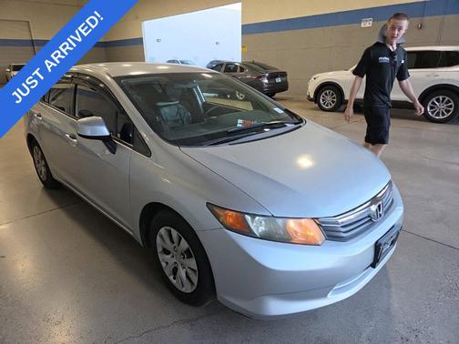 Alabaster Silver Metallic 2012 Honda Civic LX