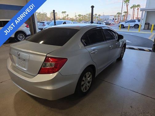 Alabaster Silver Metallic 2012 Honda Civic LX