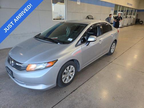Alabaster Silver Metallic 2012 Honda Civic LX