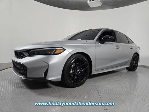 Solar Silver Metallic 2025 Honda Civic Hybrid Sport