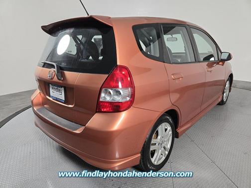 Blaze Orange Metallic 2007 Honda Fit Sport