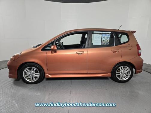 Blaze Orange Metallic 2007 Honda Fit Sport