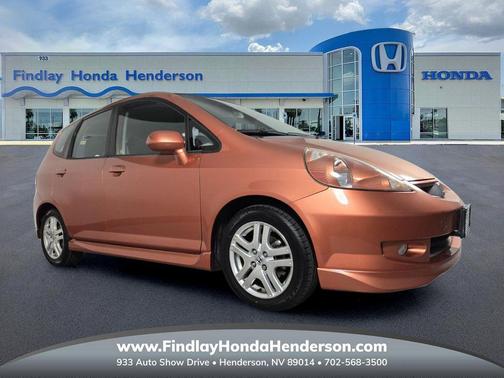 Blaze Orange Metallic 2007 Honda Fit Sport