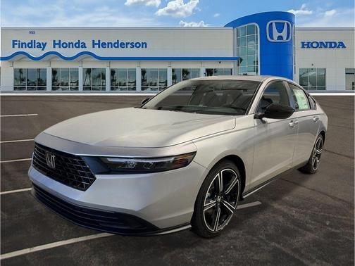 Solar Silver Metallic 2025 Honda Accord Hybrid Sport