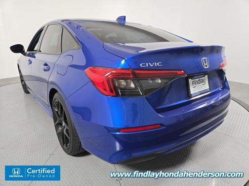Aegean Blue Metallic 2024 Honda Civic Sport