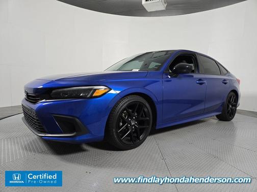 Aegean Blue Metallic 2024 Honda Civic Sport
