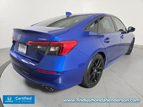 Aegean Blue Metallic 2024 Honda Civic Sport