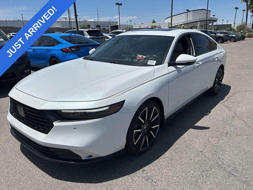 Platinum White Pearl 2023 Honda Accord Hybrid Touring