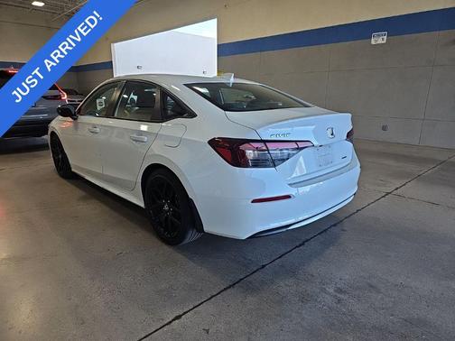 Platinum White Pearl 2025 Honda Civic Hybrid Sport