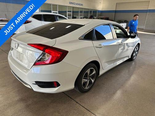 Platinum White Pearl 2020 Honda Civic LX