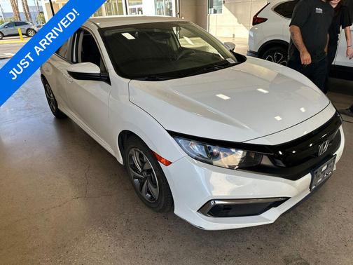 Platinum White Pearl 2020 Honda Civic LX