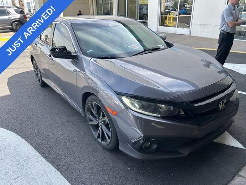 Modern Steel Metallic 2020 Honda Civic Sport