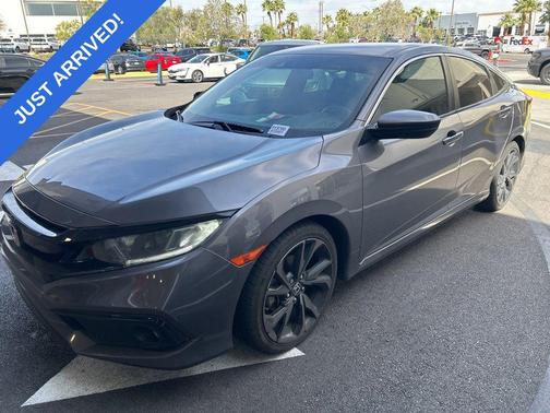Modern Steel Metallic 2020 Honda Civic Sport