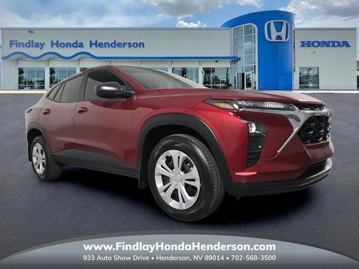 Crimson Metallic 2024 Chevrolet Trax LS