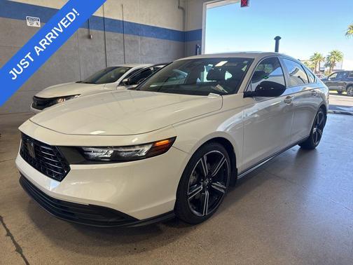 Diamond White 2023 Honda Accord Hybrid Sport