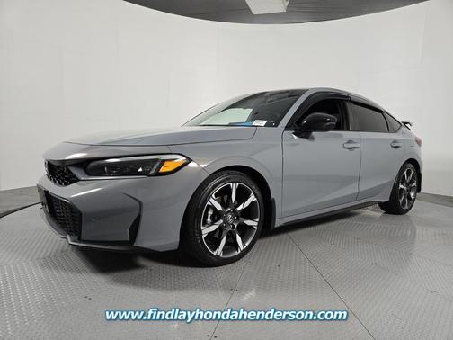 Sonic Gray Pearl 2025 Honda Civic Hybrid Sport Touring