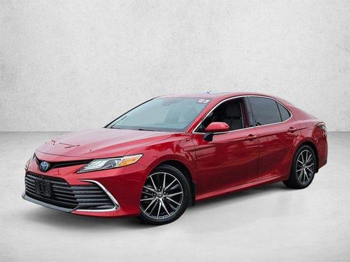 Supersonic Red 2023 Toyota Camry Hybrid XLE