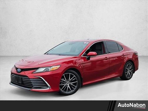Supersonic Red 2023 Toyota Camry Hybrid XLE