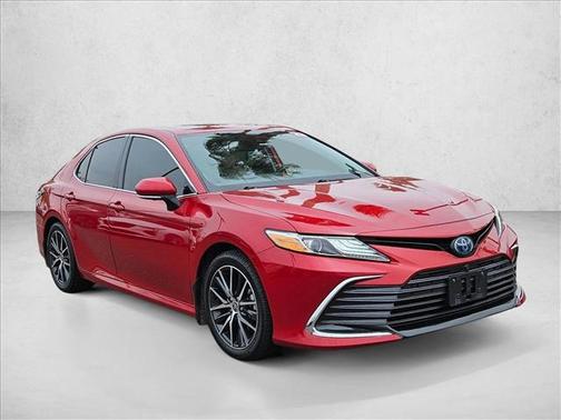 Supersonic Red 2023 Toyota Camry Hybrid XLE