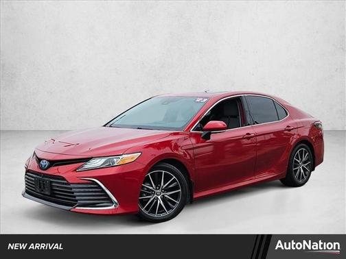 Supersonic Red 2023 Toyota Camry Hybrid XLE