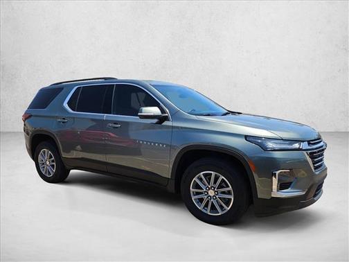 Silver Sage Metallic 2023 Chevrolet Traverse LT Cloth