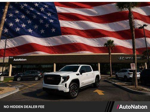 Summit White 2025 GMC Sierra 1500 AT4