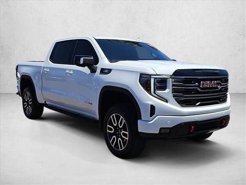 Summit White 2025 GMC Sierra 1500 AT4