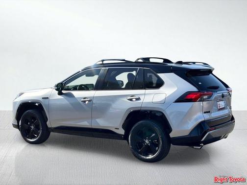 Silver Sky Metallic w/Black Roof 2019 Toyota RAV4 Hybrid SE