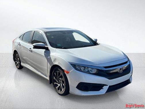 White Orchid Pearl 2017 Honda Civic EX