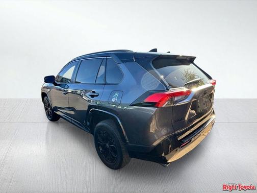 Magnetic Gray Metallic/Midnight Black Metallic 2025 Toyota RAV4 Hybrid SE