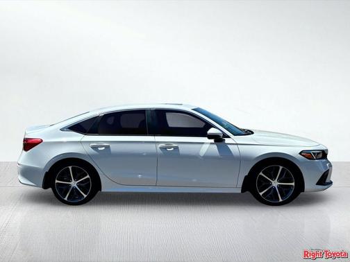 Platinum White Pearl 2024 Honda Civic Touring