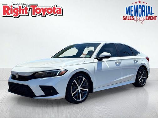 Platinum White Pearl 2024 Honda Civic Touring