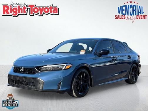 Blue Lagoon Pearl 2025 Honda Civic Sport