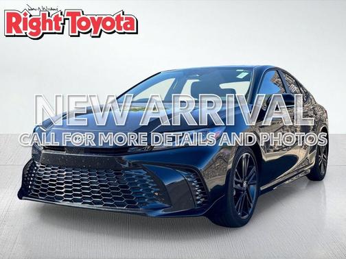 Midnight Black Metallic 2025 Toyota Camry XSE