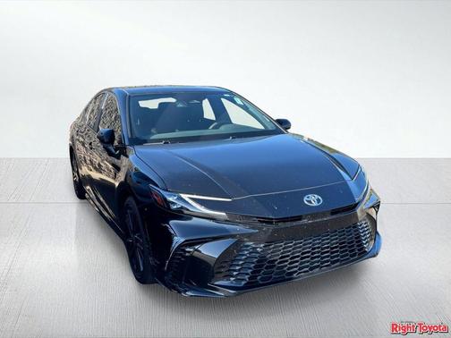 Midnight Black Metallic 2025 Toyota Camry XSE
