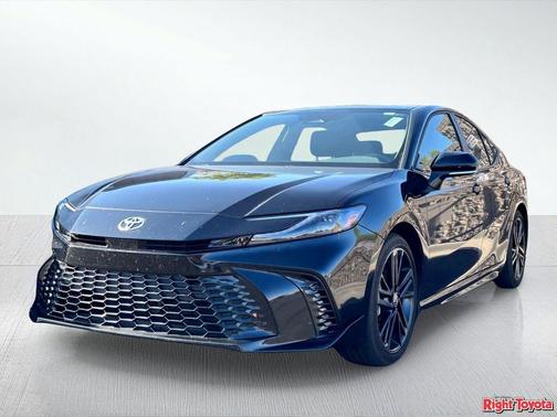 Midnight Black Metallic 2025 Toyota Camry XSE