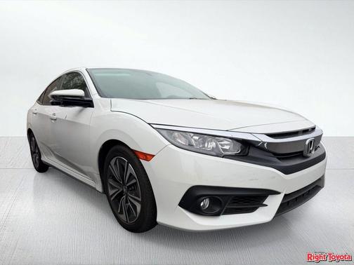 White Orchid Pearl 2017 Honda Civic EX-L