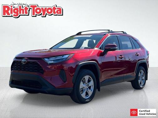 Ruby Flare Pearl 2025 Toyota RAV4 Hybrid LE