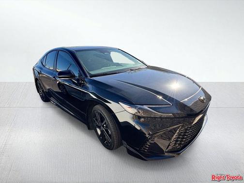 Midnight Black Metallic 2025 Toyota Camry XSE