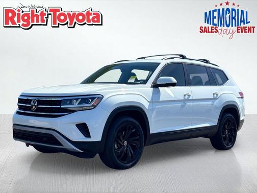 Pure White 2023 Volkswagen Atlas 2.0T SE w/Technology 4MOTION