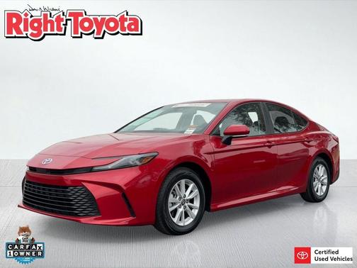 Supersonic Red 2025 Toyota Camry LE
