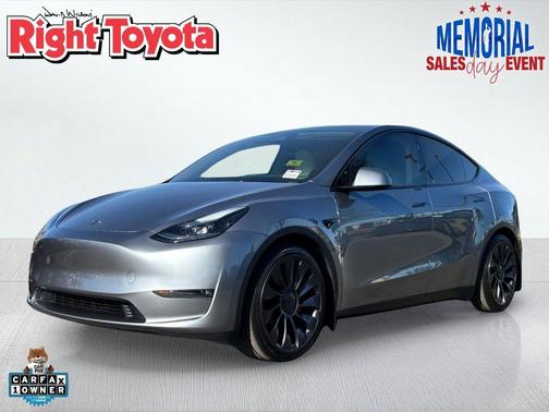 Stealth Grey 2025 Tesla Model Y Performance Dual Motor All-Wheel Drive