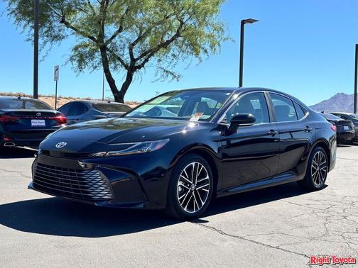 Midnight Black Metallic 2025 Toyota Camry XLE