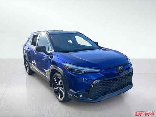 Blue Crush Metallic/Jet Black 2024 Toyota Corolla Hybrid SE