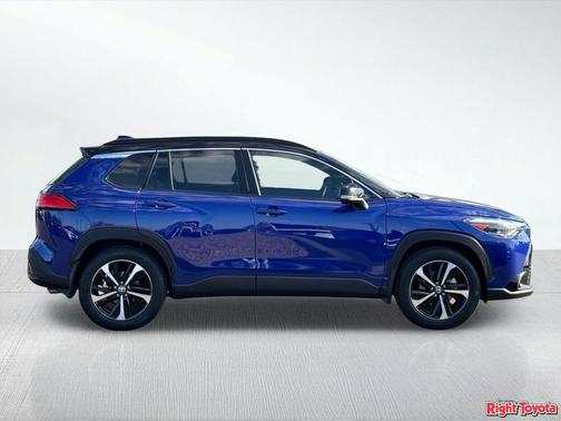 Blue Crush Metallic/Jet Black 2024 Toyota Corolla Hybrid SE