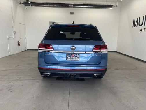 Pacific Blue Metallic 2021 Volkswagen Atlas 3.6L SEL Premium