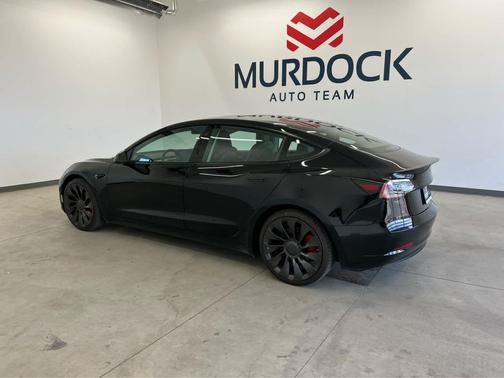 Solid Black 2022 Tesla Model 3 Performance